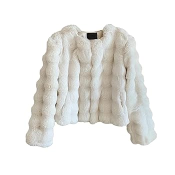 Women's Winter Fur Coat Street Faux Fur Plush Short Jacket